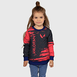 Свитшот детский VALORANT ВАЛОРАНТ, цвет: 3D-синий — фото 2