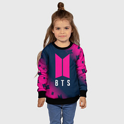 Свитшот детский BTS БТС, цвет: 3D-черный — фото 2