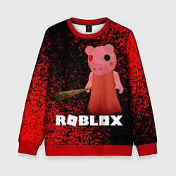 Свитшот детский Roblox Piggy, цвет: 3D-красный