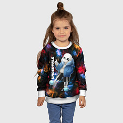 Свитшот детский UNDERTALE АНДЕРТЕЙЛ, цвет: 3D-белый — фото 2