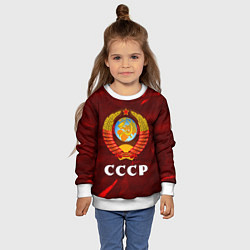 Свитшот детский СССР USSR, цвет: 3D-белый — фото 2