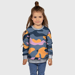 Свитшот детский Спортивный милитари Z, цвет: 3D-меланж — фото 2