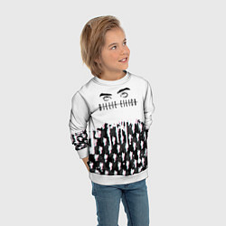 Свитшот детский BILLIE EILISH GLITCH, цвет: 3D-белый — фото 2