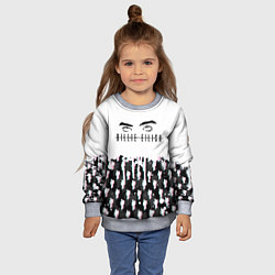 Свитшот детский BILLIE EILISH GLITCH, цвет: 3D-меланж — фото 2