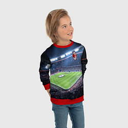 Свитшот детский FC MILAN, цвет: 3D-красный — фото 2