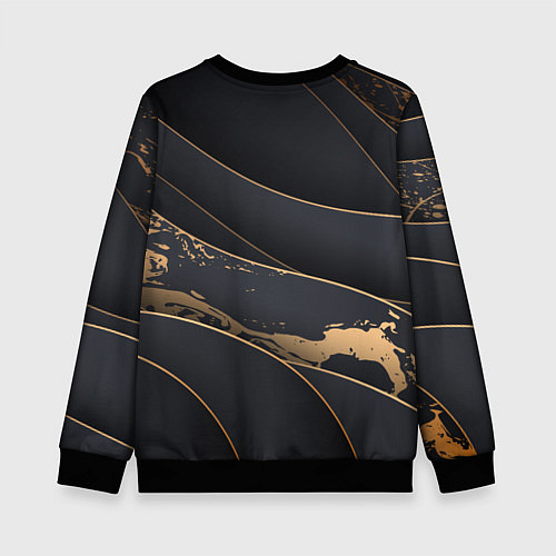 Детский свитшот Black gold / 3D-Черный – фото 2