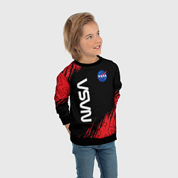 Свитшот детский NASA НАСА, цвет: 3D-черный — фото 2