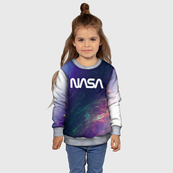 Свитшот детский NASA НАСА, цвет: 3D-меланж — фото 2