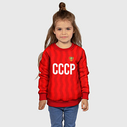 Свитшот детский Форма сборной СССР, цвет: 3D-красный — фото 2