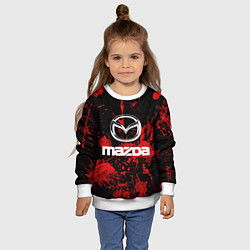Свитшот детский Мазда, цвет: 3D-белый — фото 2