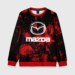 Свитшот детский Мазда, цвет: 3D-красный