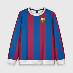 Свитшот детский FC Barcelona 2021, цвет: 3D-белый