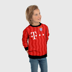 Свитшот детский FC Bayern Munchen униформа, цвет: 3D-черный — фото 2