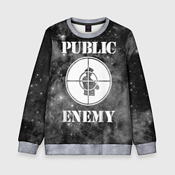 Свитшот детский PUBLIC ENEMY, цвет: 3D-меланж