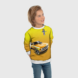 Свитшот детский Ford mustang - motorsport, цвет: 3D-белый — фото 2