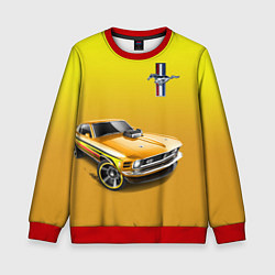 Свитшот детский Ford mustang - motorsport, цвет: 3D-красный