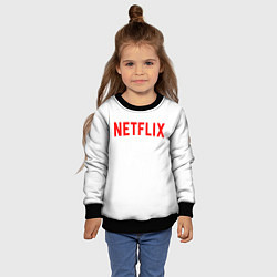 Свитшот детский NETFLIX, цвет: 3D-черный — фото 2