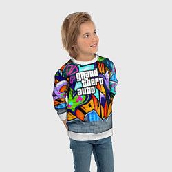 Свитшот детский GTA, цвет: 3D-белый — фото 2