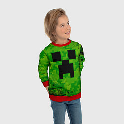 Свитшот детский MINECRAFT МАЙНКРАФТ, цвет: 3D-красный — фото 2