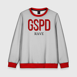 Свитшот детский GSPD rave, цвет: 3D-красный