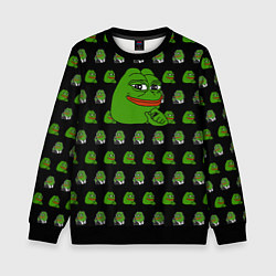 Свитшот детский Frog Pepe, цвет: 3D-черный