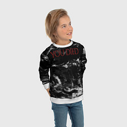 Свитшот детский YOU DIED, цвет: 3D-белый — фото 2