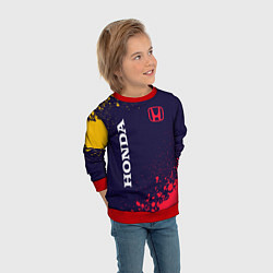 Свитшот детский HONDA ХОНДА, цвет: 3D-красный — фото 2