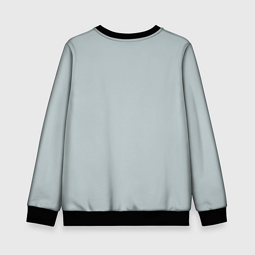Детский свитшот Радуга v5 - голубой / 3D-Черный – фото 2