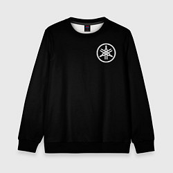 Свитшот детский Yamaha на спине, цвет: 3D-черный