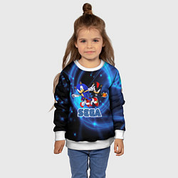 Свитшот детский Sonic SEGA, цвет: 3D-белый — фото 2