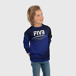 Свитшот детский FIVB Volleyball, цвет: 3D-синий — фото 2