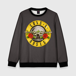 Свитшот детский Guns n Roses, цвет: 3D-черный