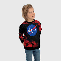 Свитшот детский NASA НАСА, цвет: 3D-черный — фото 2