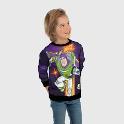 Свитшот детский Buzz Lightyear, цвет: 3D-черный — фото 2