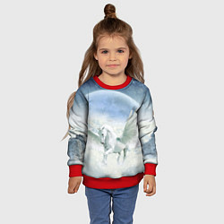 Свитшот детский Пегас, цвет: 3D-красный — фото 2
