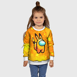 Свитшот детский AMONG US - Pikachu, цвет: 3D-белый — фото 2