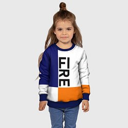 Свитшот детский FIRE, цвет: 3D-синий — фото 2