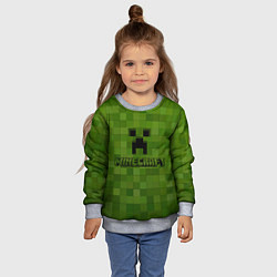 Свитшот детский Minecraft, цвет: 3D-меланж — фото 2