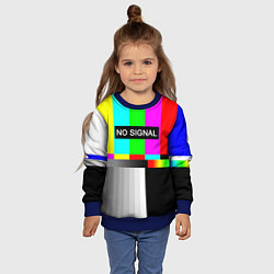 Свитшот детский NO SIGNAL, цвет: 3D-синий — фото 2
