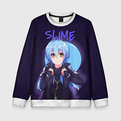 Свитшот детский Slime, цвет: 3D-белый