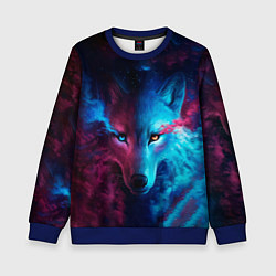 Свитшот детский ЗВЕЗДНЫЙ ВОЛК, цвет: 3D-синий