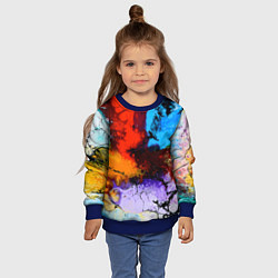 Свитшот детский Импрессия, цвет: 3D-синий — фото 2