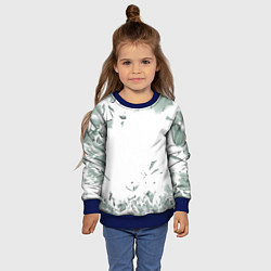 Свитшот детский Разбитое стекло, цвет: 3D-синий — фото 2