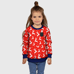 Свитшот детский Снеговик в кармане, цвет: 3D-синий — фото 2