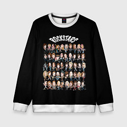 Свитшот детский ROCK STARS, цвет: 3D-белый