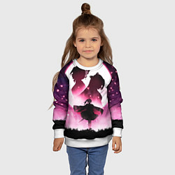 Свитшот детский Столп Бабочки, цвет: 3D-белый — фото 2