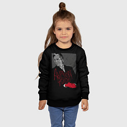 Свитшот детский Американский психопат, цвет: 3D-черный — фото 2