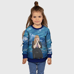 Свитшот детский LISA BLACKPINK, цвет: 3D-синий — фото 2