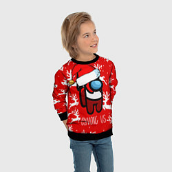 Свитшот детский Новый Год Среди Нас!, цвет: 3D-черный — фото 2