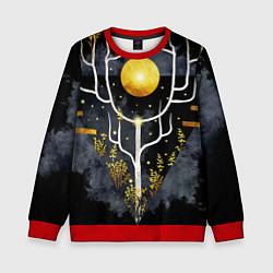 Детский свитшот Графит и золото: дерево жизни